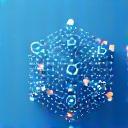 Icon mit Diagrammen und Datenpunkten, symbolisiert Machine-Learning-Integration